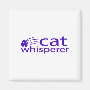 Cat Whisperer T Shirt Geschenk für Katzen Liebhabe Magnet