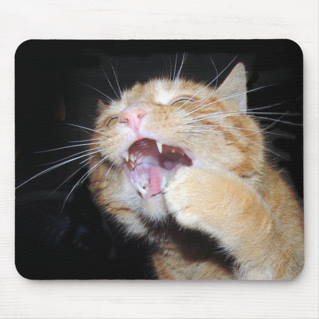 Cat will die Maus Mousepad (Vorne)
