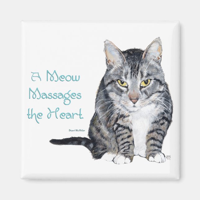 Cat Wisdom - Meows Magnet (Vorne)