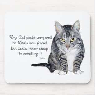 Cat Wisdom - und Freundschaft Mousepad