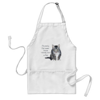 Cat Wisdom - wie jeder Katzen-Besitzer weiß Schürze