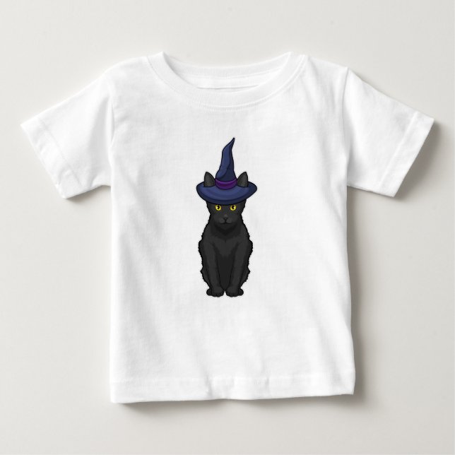 Cat Witch Baby T-shirt (Vorderseite)