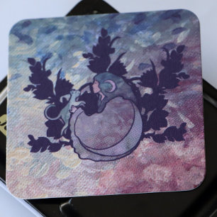 Cat Witch Moon Goddess Wiccan Cat Person Begleitkarte