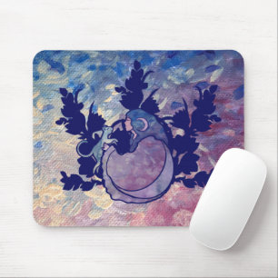 Cat Witch Moon Goddess Wiccan Cat Person Mousepad