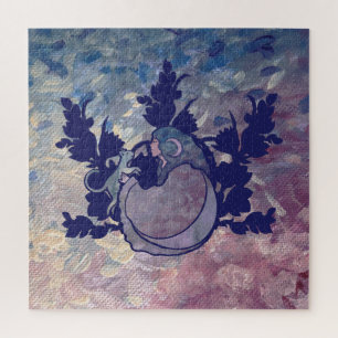 Cat Witch Moon Goddess Wiccan Cat Person Puzzle