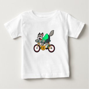 Cat with Bicycle Baby T-shirt
