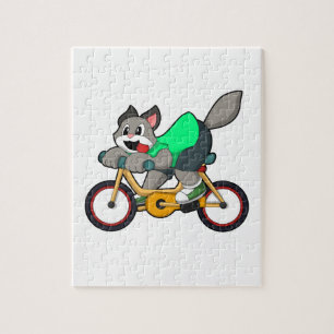 Cat with Bicycle Puzzle