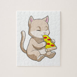 Cat with Pizza Puzzle
