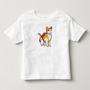 Cat with Satchel Kleinkind T-shirt