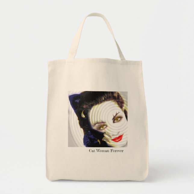Cat Woman Tote Bag Tragetasche (Vorne)