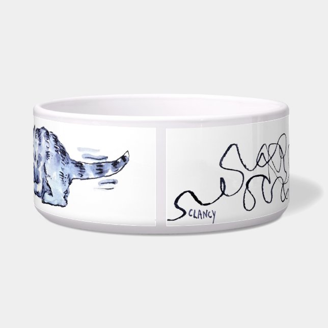 Cat Yarn Ceramic Pet Bowl Napf (Rückseite)