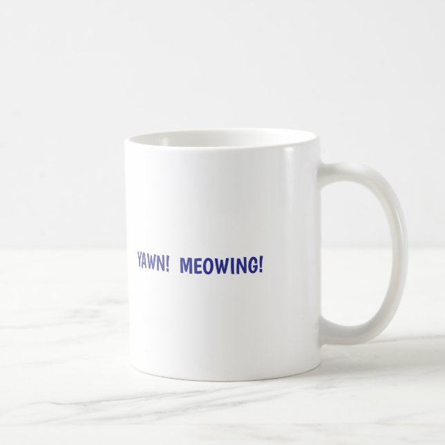 Cat yawns kaffeetasse (Rechts)