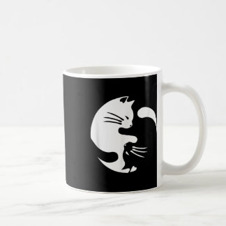 Cat Yin Yang Peace Loving Geschenkidee Kaffeetasse
