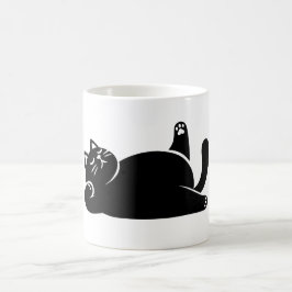 *Cat Yoga #11 Digitale Kunst Kaffeetasse