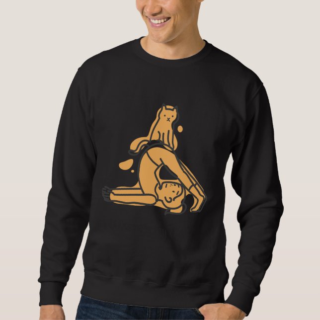 Cat Yoga 33 Sweatshirt (Vorderseite)