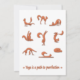 Cat Yoga Ferienwohnung Feiertagskarte