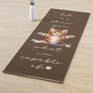 Cat Yoga Mat, Funny Cat Gym Mat, Cat Lover Gift Yogamatte