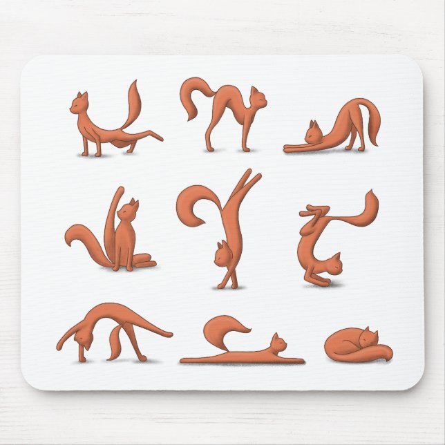 Cat Yoga Mousepad (Vorne)