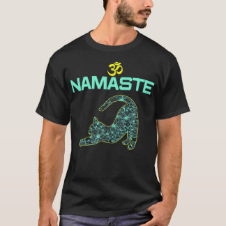 Cat Yoga Namaste OM Ying Yang Balance Yoga neues m T-Shirt