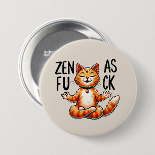 Cat Yoga Pose - Zen Button