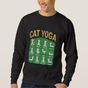 Cat Yoga Posen Katzen, die Achtsamkeit üben Sweatshirt