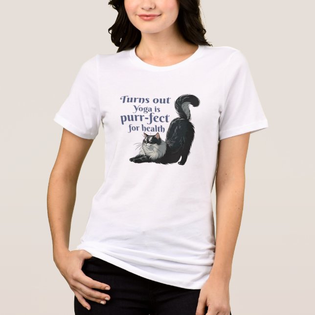 CAT YOGA Tri-Blend SHIRT (Vorderseite)