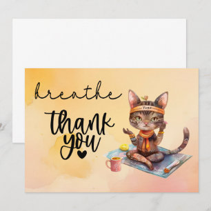 Cat Yoga Vielen Dank für Ihre Karte für Katzenlieb