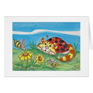 CatABug Cat Ladybug Bumble Bee Mice & Blume Art
