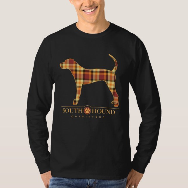 Catahoula Leopard Dog Autumn Plaid Pattern T-Shirt (Vorderseite)