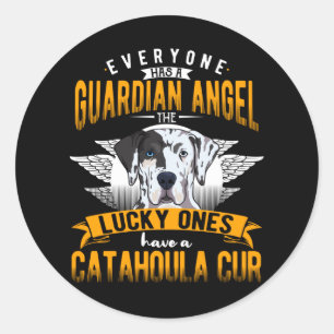 Catahoula Leopard Dog Geschenk Idee Runder Aufkleber