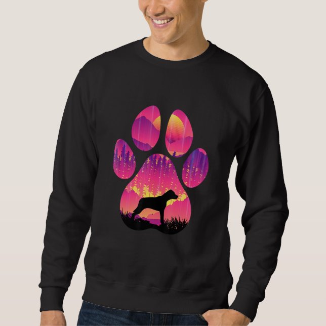 Catahoula Leopard Dog Paw Mom Dad Dog  Women Men Sweatshirt (Vorderseite)