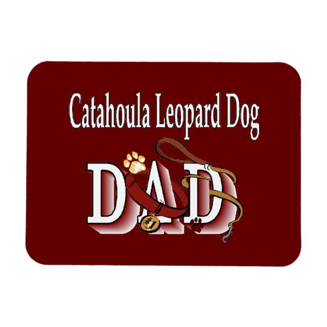 Catahoula Leopard Dog Vater Magnet (Horizontal)