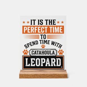 Catahoula Leopard Dog Vintage Time-Shirt Design_1 Acrylschild