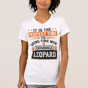 Catahoula Leopard Dog Vintage Time-Shirt-Design_1 T-Shirt