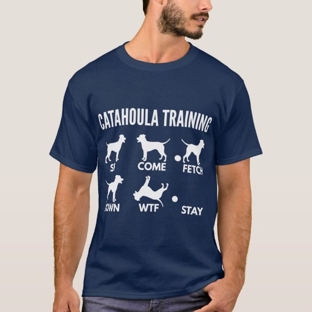 Catahoula Leopard Dograining Catahoula Curricks re T-Shirt (Vorderseite)