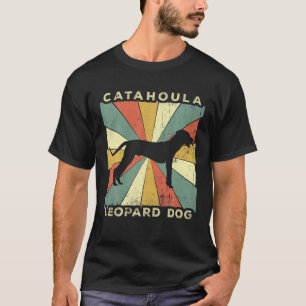 Catahoula Leopard Hund Retro 70er Vintages Geschen T-Shirt