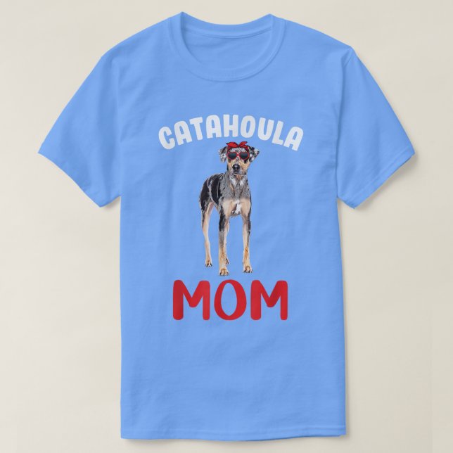Catahoula Mama Funny Catahoula Leopard Dog Mama Mo T-Shirt (Design vorne)