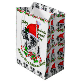 Catahula Leopard liebt Weihnachten Mittlere Geschenktüte