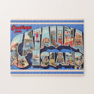 Catalina-Insel-Gruß 11x14 Puzzle