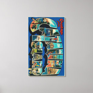 Catalina-Insel, Kalifornien - großer Buchstabe Leinwanddruck