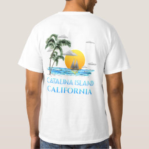 Catalina Insel Kalifornien Segelboot T-Shirt