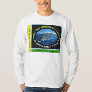 Catalina-Insel-Relaisswim-langes Hülsen-Shirt T-Shirt