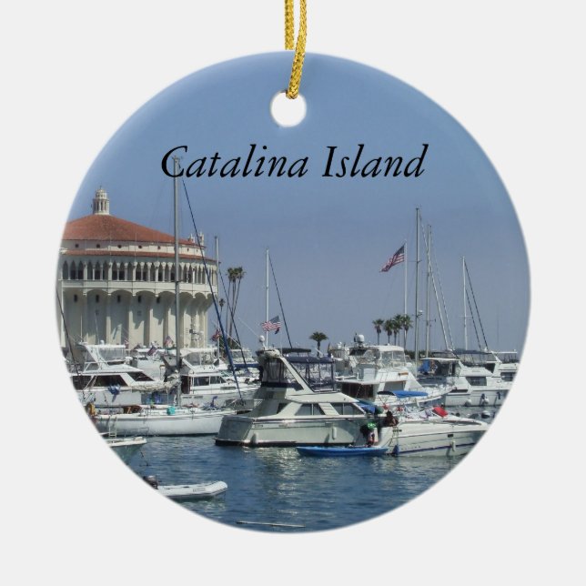 Catalina-Insel-Verzierung Keramik Ornament (Vorne)