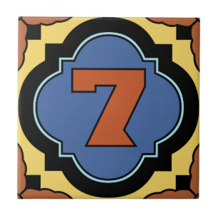 Catalina-Insel-Zahl-Adressen-Fliese 7 Fliese