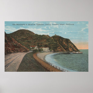 Catalina Island, CA - Hotel St. Catherine Poster