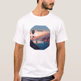 Catalina Island California Boote Sunset Retro T-Shirt