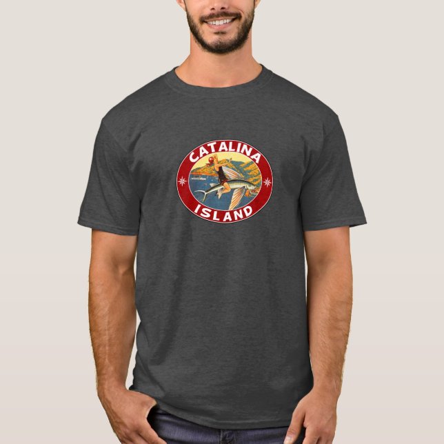 Catalina Island California Fish Vint T-Shirt (Vorderseite)