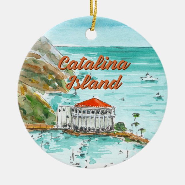 Catalina Island California Ornament (Vorne)
