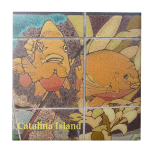 CATALINA ISLAND CERAMIC TILE FACES of CATALINA Fliese