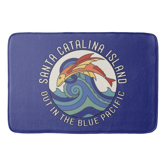Catalina Island Tessiner Design Badematte (Vorderseite)